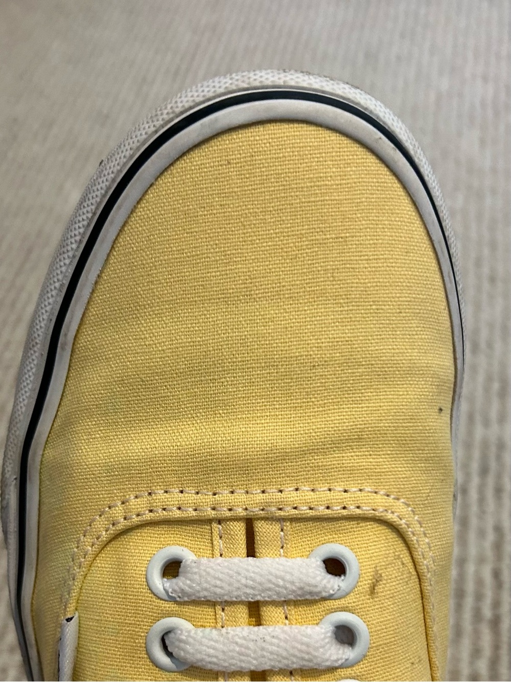 Vans Authentic Yellow Canvas Low-Top Sneaker - women 8 / men 6.5 - Picture 5 of 11